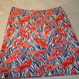 Talbot's Mini-Skirt, Size 4, Red, white and Blue Lobster
